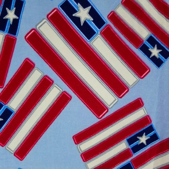 Mom & Me set 2 LIMITED Americana LuLaRoe leggings SOFT High-waist 4th of July - Picture 4 of 8